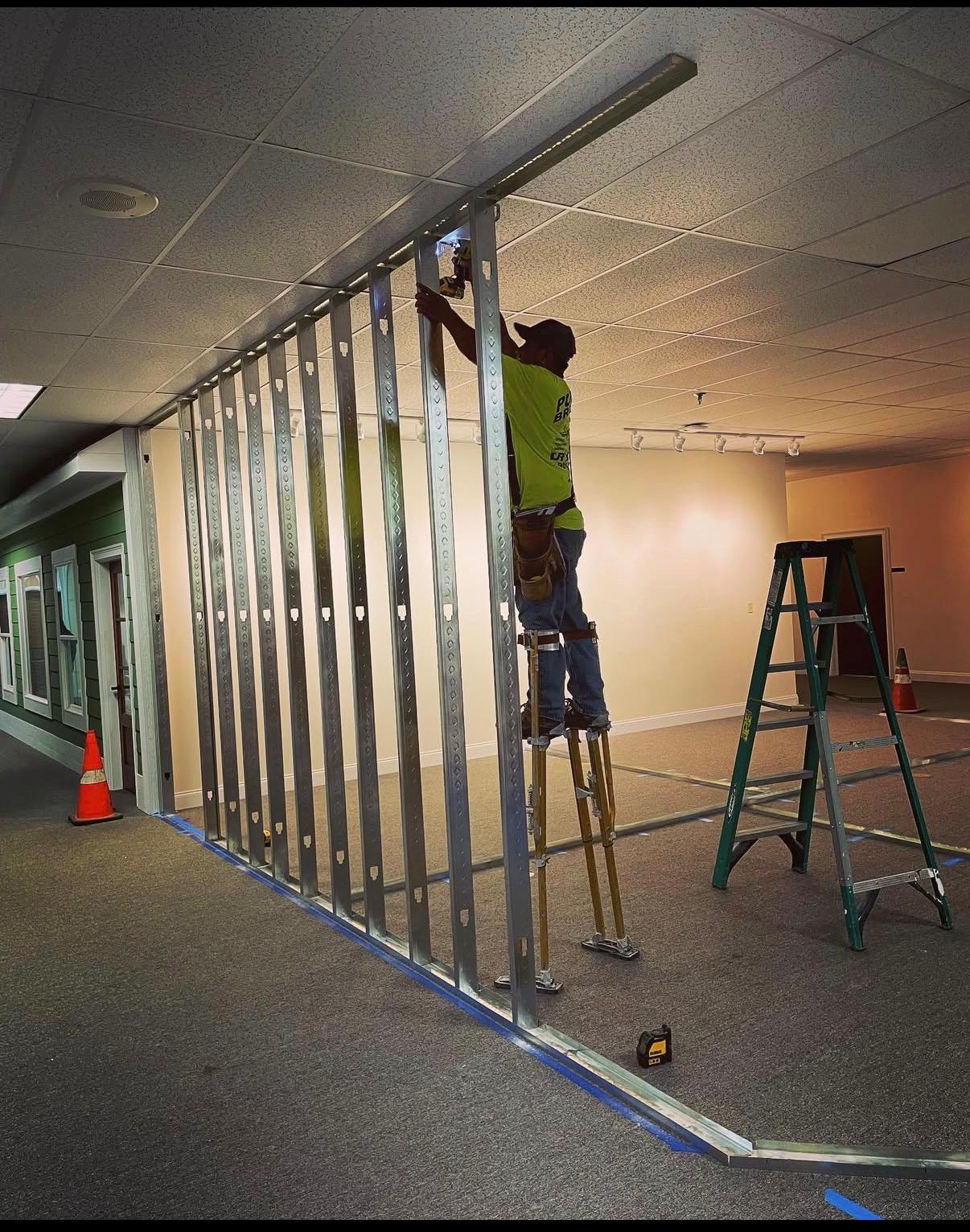steel stud wall framing contractors
